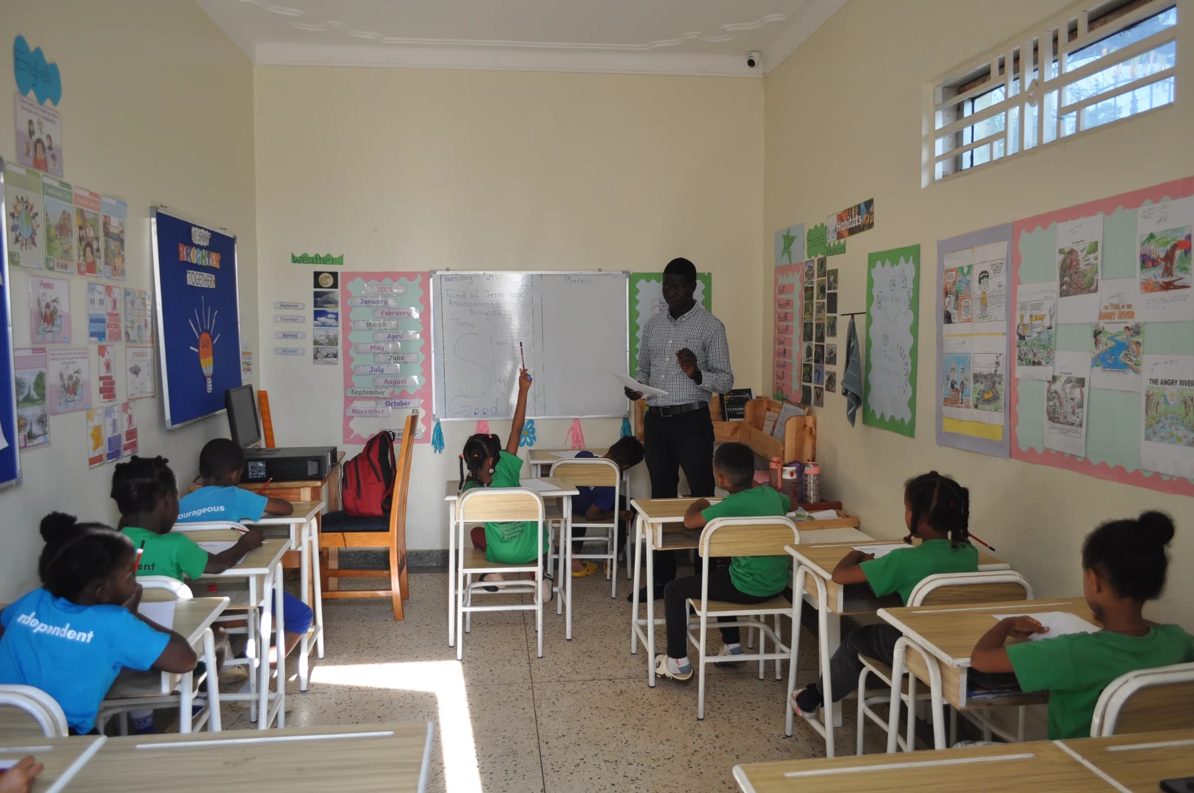 Eco-Bloom pupils taking part in a classroom lesson